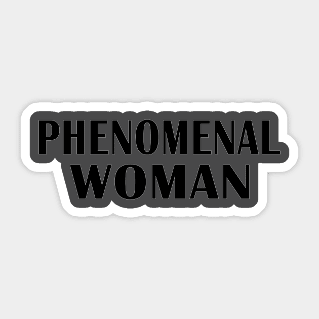 PHENOMENAL WOMAN Sticker by Seven Spirit